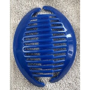 Vintage GOODY TZERS Hair Cincher Comb Banana Clip 4.5 inch 1980s Blue